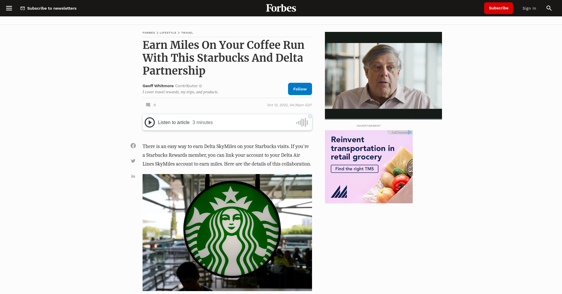 Forbes Delta Starbucks